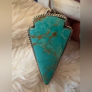 Turquoise Arrowhead Pendant
